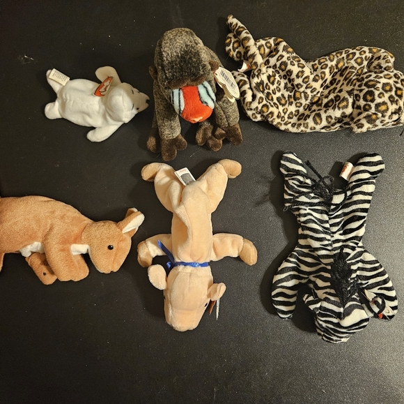 Lot 17 Pieces Beanie Babies 3 Lbs Assorted Styles Vintage 90s - Picture 2 of 4